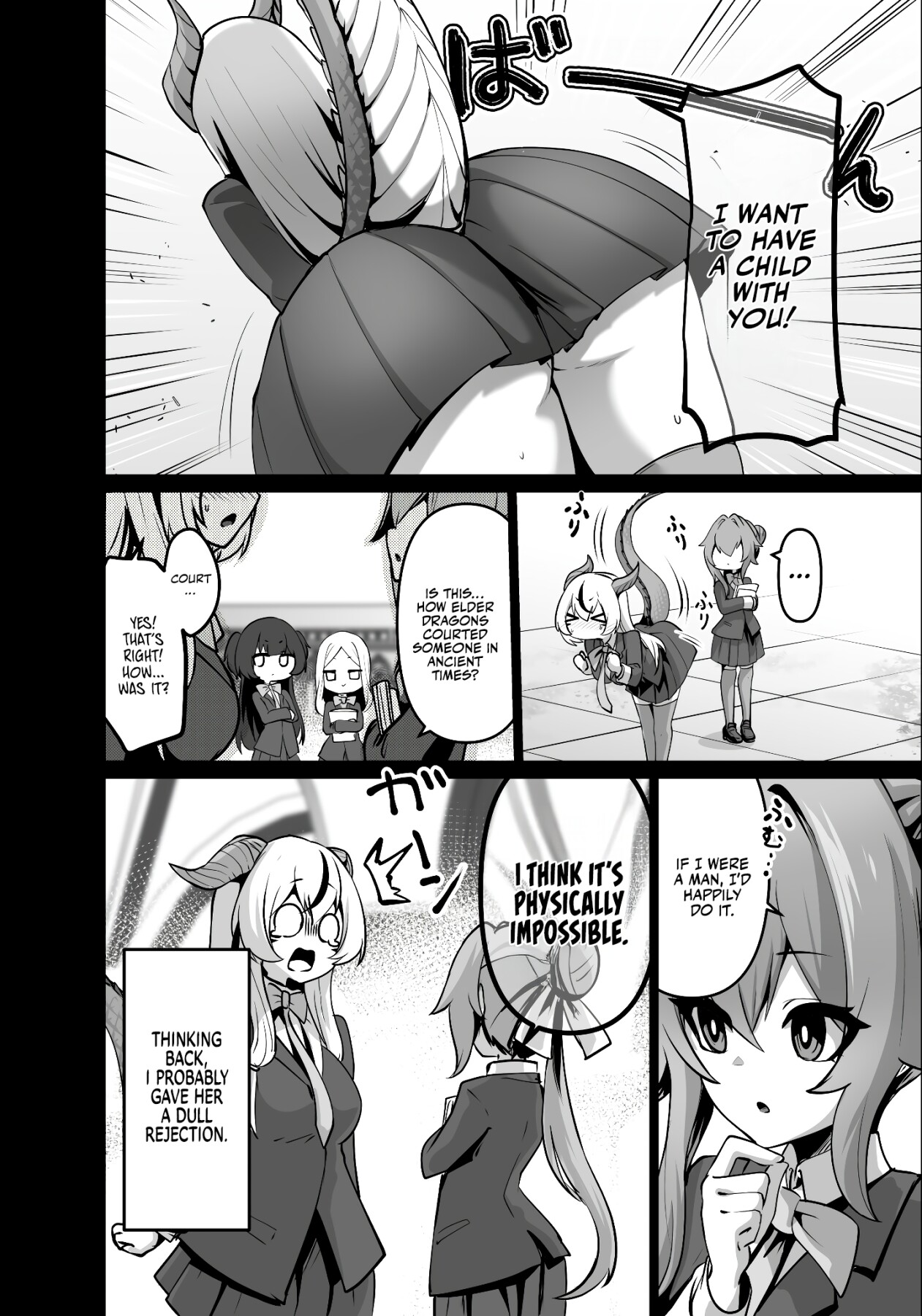 Hentai Manga Comic-The Daughter of the Strongest Dragon Race Won't Stop Begging for a Baby, So I'll Teach Her a Lesson with My Futanari Cock-Read-20